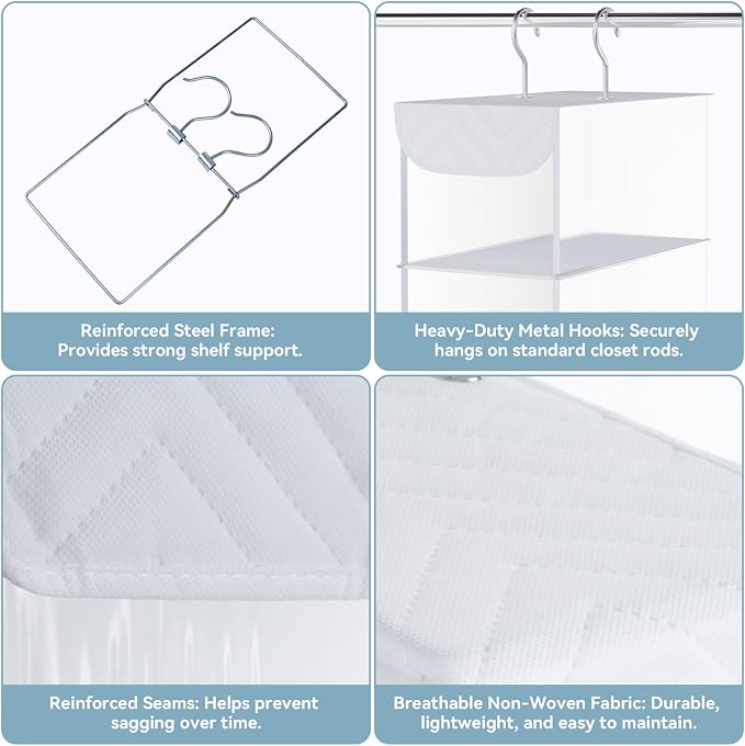 Whitmor 10 Section Hanging Shoe Shelf