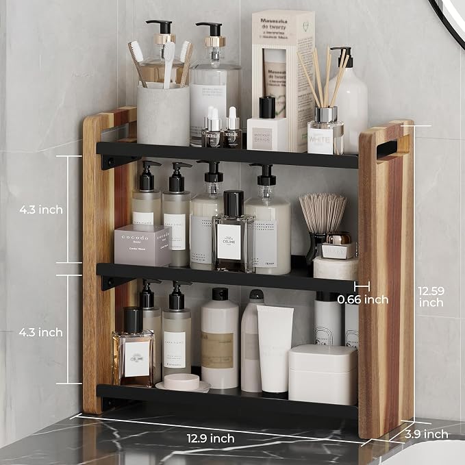 Bathroom Counter Organizer, Bathroom Sink Organizer, Vanity Shelf | Bathroom Organizers and Storage, Bathroom Countertop Organizer, Counter Shelf, Cologne Stand, Perfume Stand, Bathroom Decor