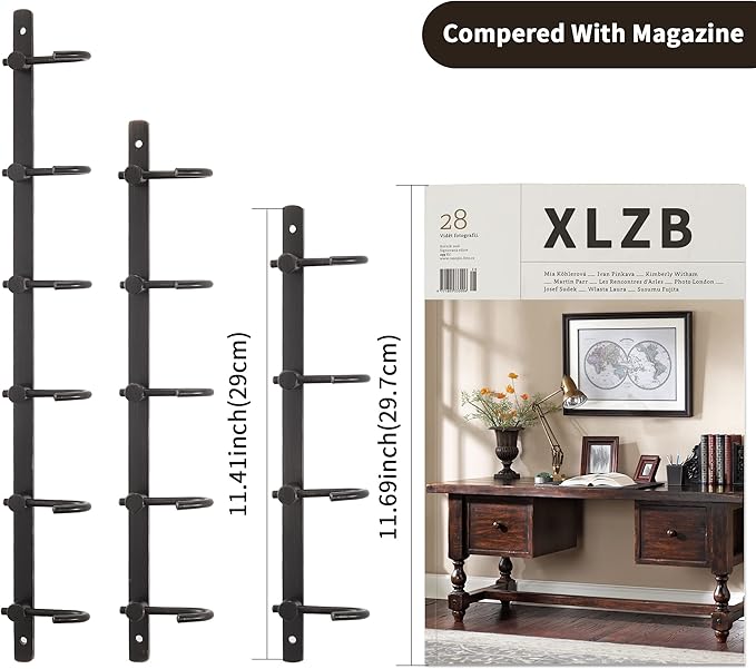 WINCASE Bronze Towel Hooks, Bathroom Rail Hook Rack Wall Mounted, Antique Oil Rubbed Brass Cloth Coat Rack with 5 Hooks Farmhouse