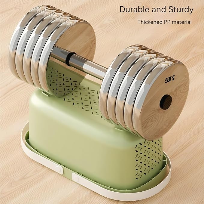 Pulseplay Plastic Organizer Storage Basket with Handles Portable Large Capacity Shower Caddy Basket with Drainage Holes for Bathroom Living Room College Dorm Room (Green)