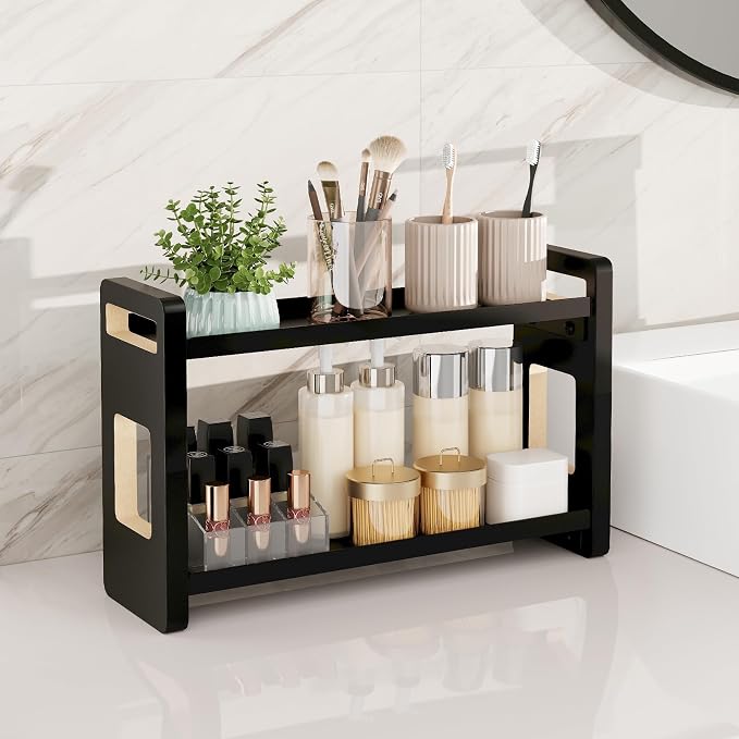 Bathroom Counter Organizer, Bathroom Sink Organizer, Vanity Shelf | Bathroom Organizers and Storage, Bathroom Countertop Organizer, Counter Shelf, Cologne Stand, Perfume Stand, Bathroom Decor