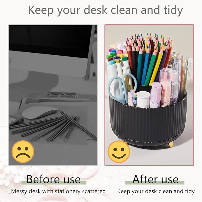 Office Supplies,Black Desk Accessories,Desk Organizer,Phone Stand,Scissors,Stapler,Tape Dispenser,Binder Clips,Staples,Staple Remover,Sticky Notes,Index Tabs,Clear Tape,Mini Box Cutter,Cool Pen.16pcs