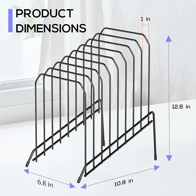 Gawerk Incline Desk Magazine Folder Holder File Organizer with 8-Section