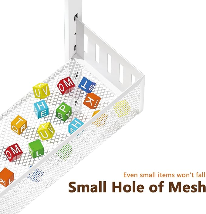 6-Tier Over The Door Pantry Organizer with Mesh Baskets, Adjustable & Stable Hanging Spice Rack for Kitchen, Bathroom, Bedroom, and Baby Essentials Storage
