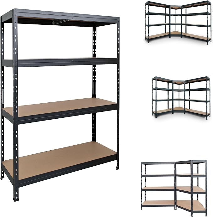 AR Shelving, Versatile Combinable Shelving Collection 48in.W, Height 71 in, Width 48 in, Depth 18 in, Model# TR18S402KHGDD8US0