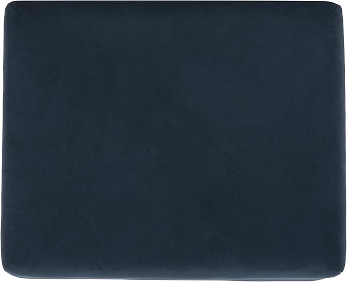 Spatial Order 22" Medium Rectangular Storage Ottoman - Blue Velvet