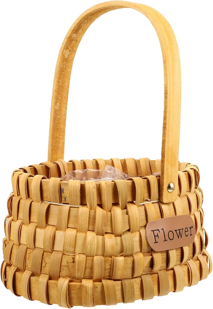 1pc Woven Basket for Home Decor Storage for Flowers Fruits and Chemical Design Elegant Shape for Stylish Organization
