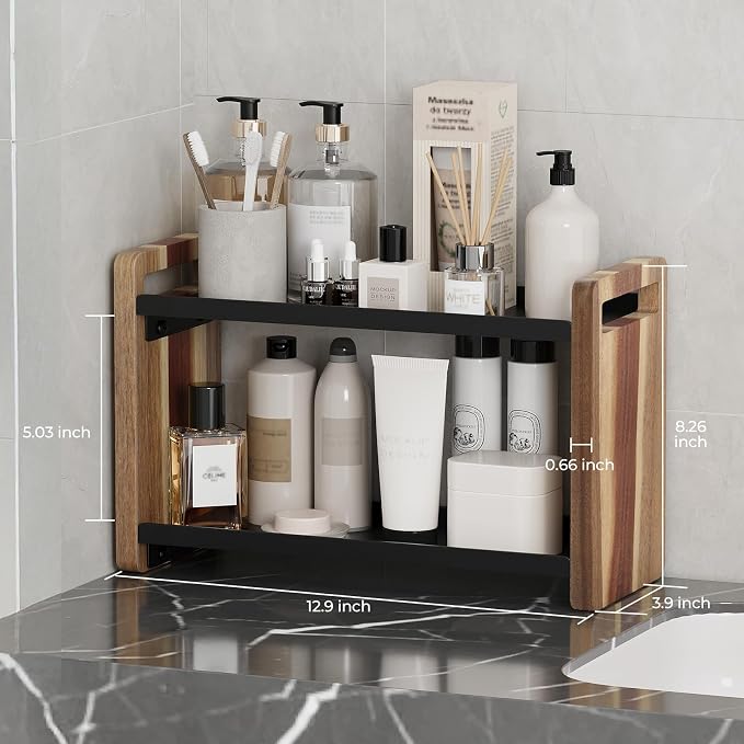 Bathroom Counter Organizer, Bathroom Sink Organizer, Vanity Shelf | Bathroom Organizers and Storage, Bathroom Countertop Organizer, Counter Shelf, Cologne Stand, Perfume Stand, Bathroom Decor