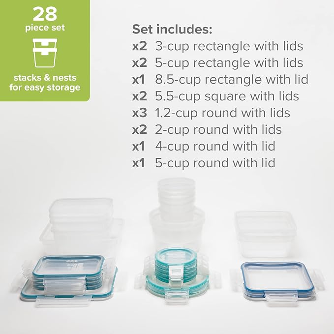Snapware Plastic Total Solutions (14-Pack, Mixed Sizes) Food Storage Set