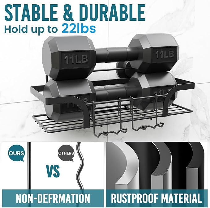 TAILI Shower Caddy Suction Cup 2 Pack, Heavy Duty Bathroom Basket, Bath Shelves for Inside, Stainless Steel Shower Holder for Bathroom Storage & Home Decor,Black