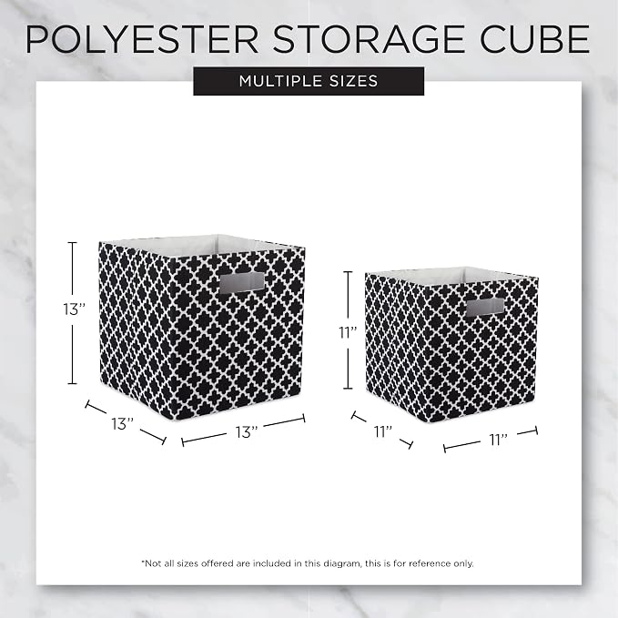 DII Collapsible Storage Organizer Bin, Small, 11" Cube, Pink, 2 Count