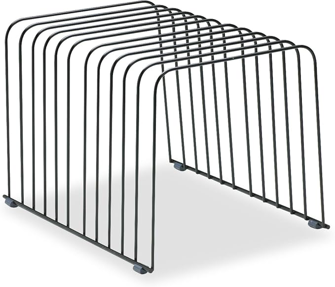 Fellowes 72112 Desktop Organizer, 11 Sections, Wire, 9" x 11-3/8" x 8", Black