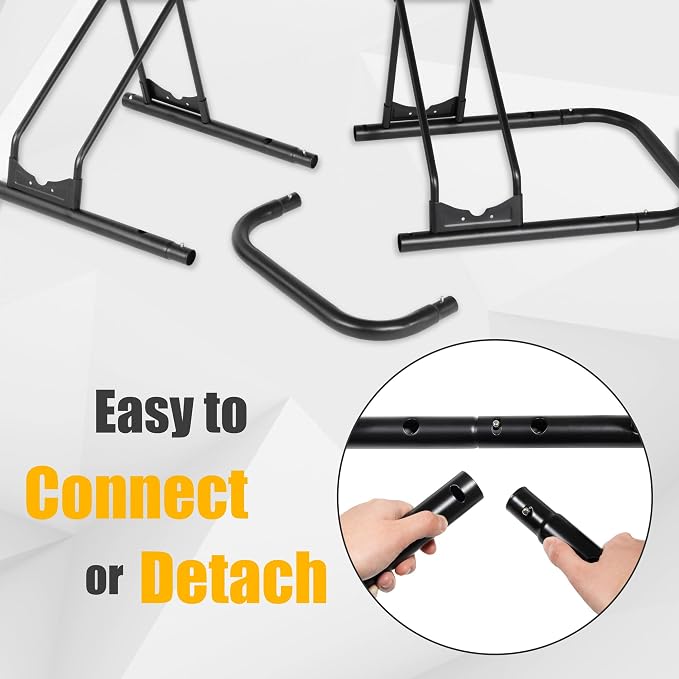 CyclingDeal Bicycle Floor Parking Rack Stand - for Mountain MTB Road Bike - Indoor Home Garage Storage - Adjustable for 3 Fat Bikes