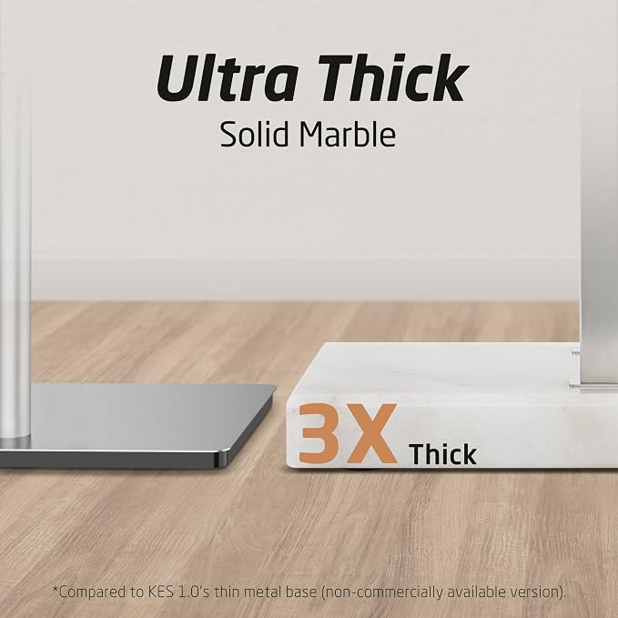 KES 37" H Standing Towel Rack, Heavy Marble Base, Brushed Finish | Taller Version, Equal Height, Fits Large Bath Towels, Free Standing Towel Holder, SUS304 Stainless Steel