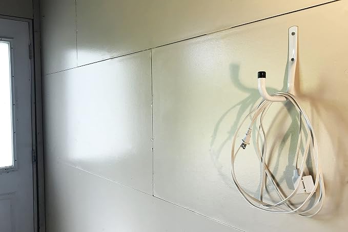 Shepherd Hardware 8096E Heavy Duty Steel Garage Storage Utility Hooks, 3 Sizes, 6 Pack, White