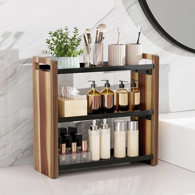 Bathroom Counter Organizer, Bathroom Sink Organizer, Vanity Shelf | Bathroom Organizers and Storage, Bathroom Countertop Organizer, Counter Shelf, Cologne Stand, Perfume Stand, Bathroom Decor
