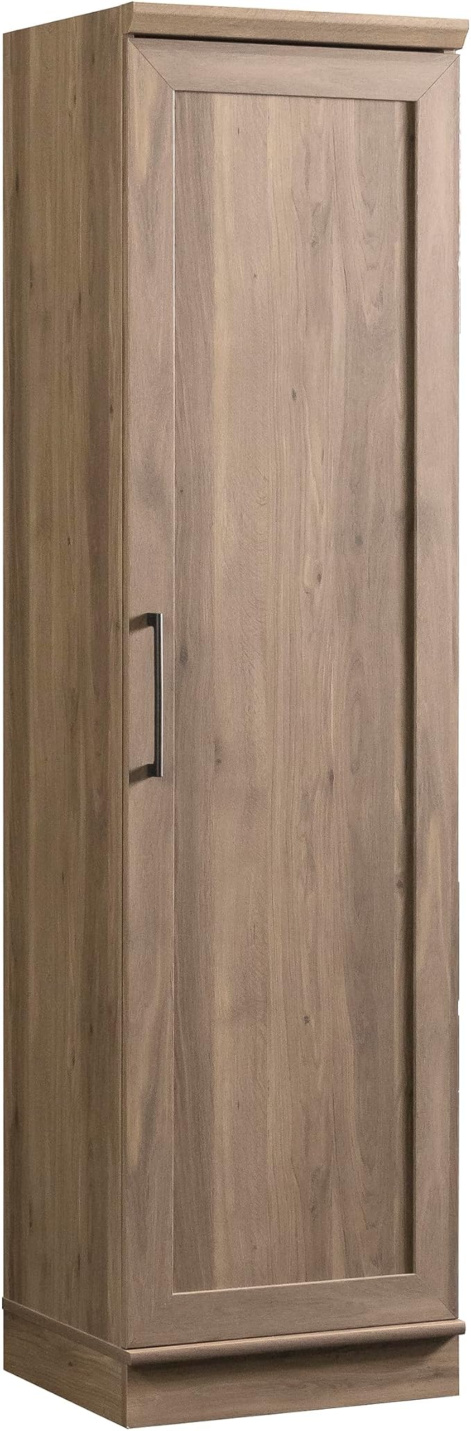 Sauder HomePlus Kitchen Pantry Storage Cabinet Slim Single Door with Adjustable Shelves, Living Room Storage Cabinet, in Salt Oak