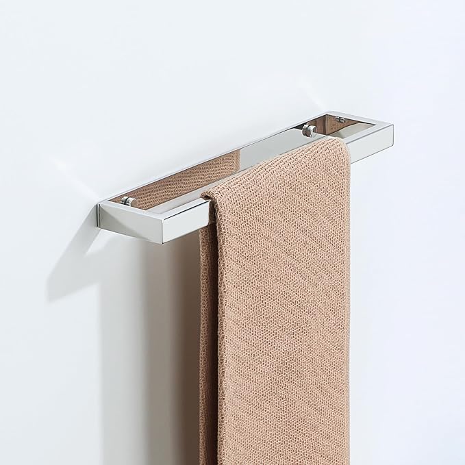 Alise 12 Inch Hand Towel Holder Towel Bar for Bathroom Wall Mounted,Chrome | Towel Rack for Bathroom Lavatory,SUS304 Stainless Steel Towel Rail for Bath Kitchen Walls,Self-adhesive or Drilling Mount