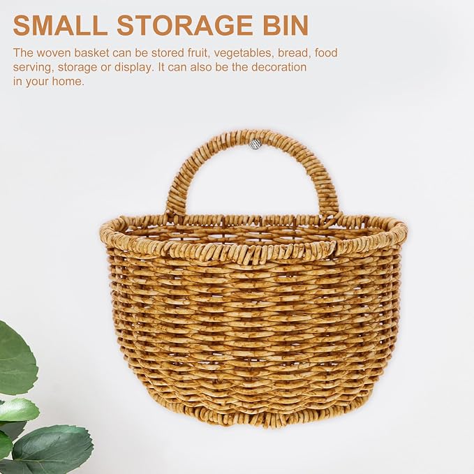 Alipis woven storage basket rattan collection basket decorative home use