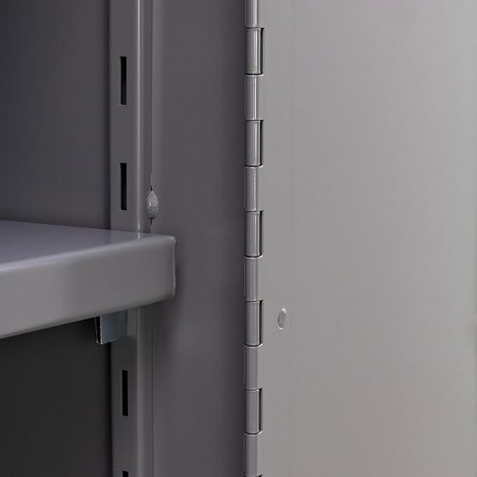 Jamco Heavy Duty Steel Storage Cabinet, Lockable Doors, 7200 lb Cap., Gray | 14-Gauge All-Welded Steel Cabinet, 4 Adjustable Shelves (1,800 Lbs Capacity Each), 24"D X 36"W X 74"H, Lockable,