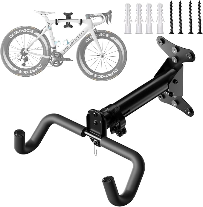 Bicycle Wall Mount Bike Rack Garage Wall Mount Bike Hooks Garage | Bike Storage Rack for Indoor Home Horizontal Bicycle Wall Hanger Heavy Duty Metal Bike Holder for Road Mountain