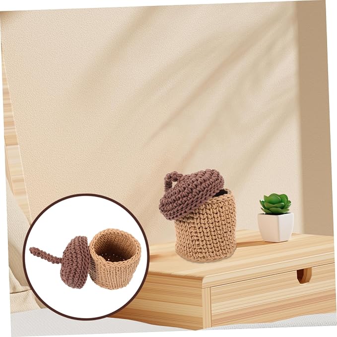Handwoven Cotton Rope Storage Basket Decorative Organizer for Shelves Large Capacity Space-saving Woven Sundries Box Stylish Desktop Display for Home Kitchen Bathroom
