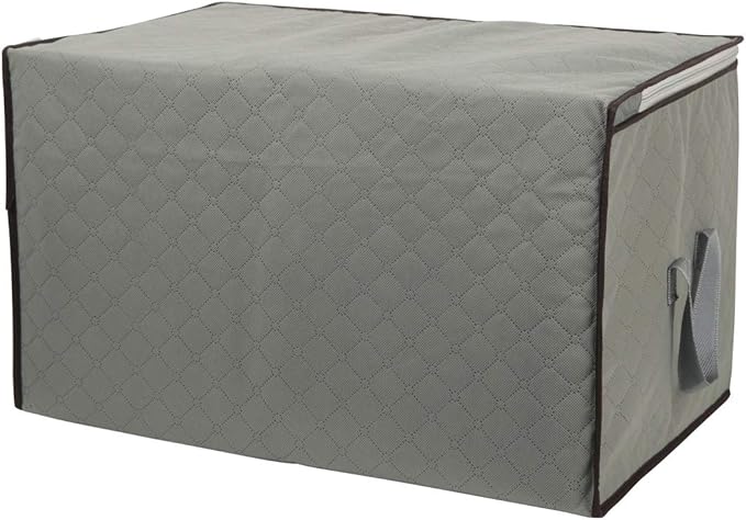 Szxc 4 Pack Foldable Large Storage Bags for Comforter Quilt Blanket Clothes | 28 x 20 x 12 inch with Clear Window & Handles,Easy to Fit King Size Comforter Set ,Closet Under Bed Organizer