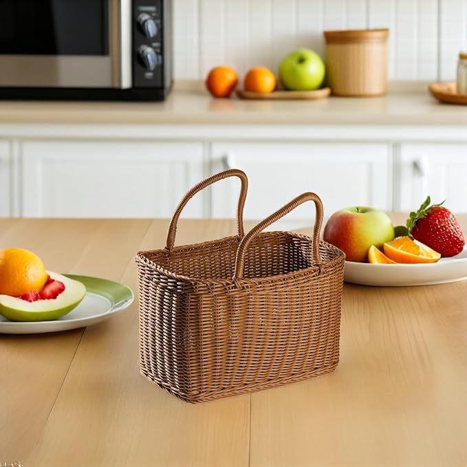 Hemobllo 1pc Decorative Woven Basket for Storage and Flower Arrangement Elegant Rattan Design Multi-functional Indoor Use for Home and Wedding Decor