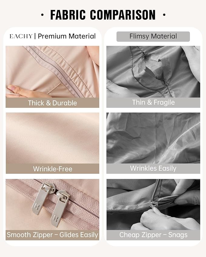 Eachy 3-Pack Comforter Storage Bag Blanket Storage Bags, 136L Compression Storage Bags for Blanket Comforter, Ultra Space Saving Self Compression Organizer