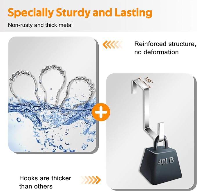 MISSLO Hanging Mesh Pockets Hold 340oz/1000ml Shampoo Shower Organizer with Over the Door Hooks
