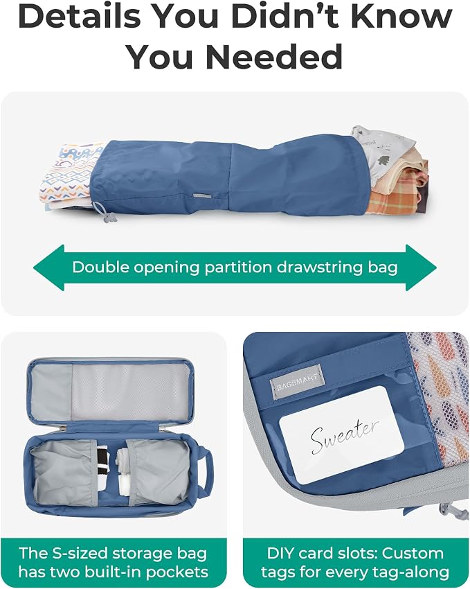 BAGSMART Compression Packing Cubes for Travel Essentials | 14 Set /6 Set /4 Set/2 Set, Lightweight, Durable