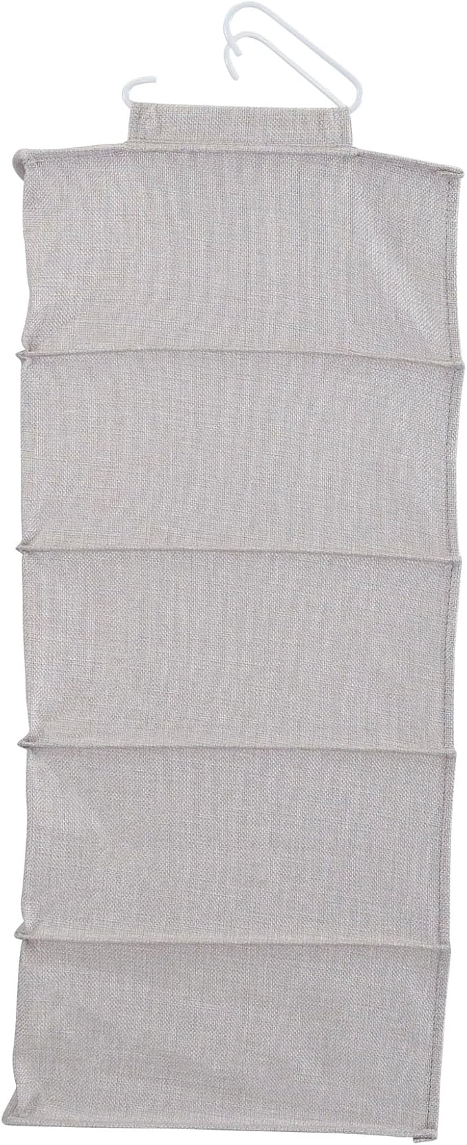 Household Essentials 10-Pocket Hanging Shoe Organizer, Side-by-Side Blended Canvas Storage, 2 Hooks for Excellent Support, The Perfect Space-Saving Organizer
