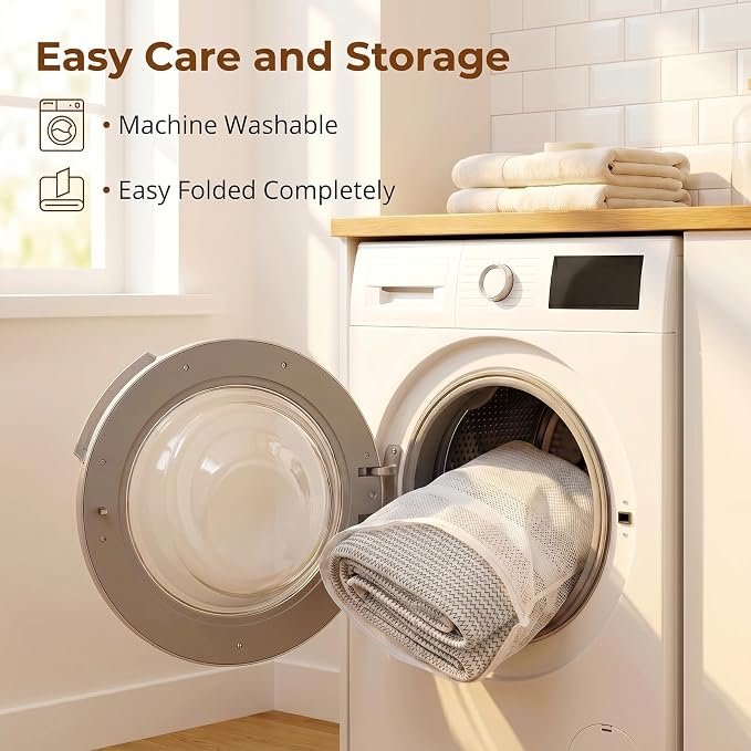 OIASKET 108L Cotton Rope Storage Basket for Living Room and Bedroom 25"x16"x16" Woven Laundry Basket, Heavy Duty Bin for Blankets, Pillows & Toys, Pet-Safe & Scratch-Free, Black and White