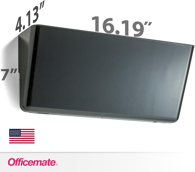 Officemate Wall File, Legal Size, Black (21442)