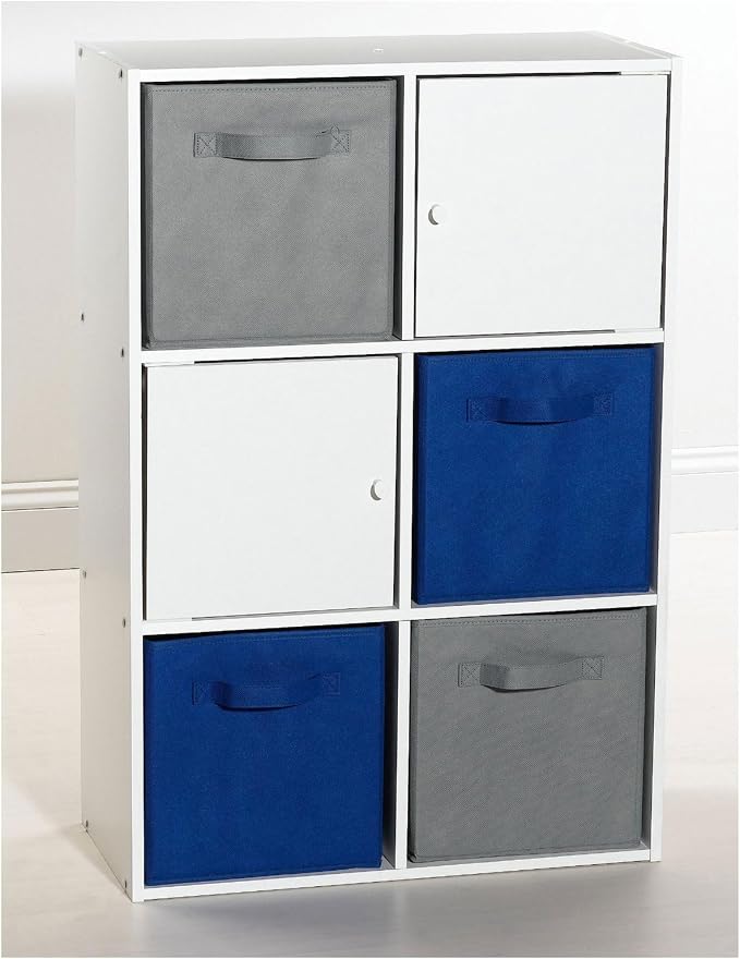 ClosetMaid 18657 Cubeicals Fabric Drawer, Gray, 2-Pack