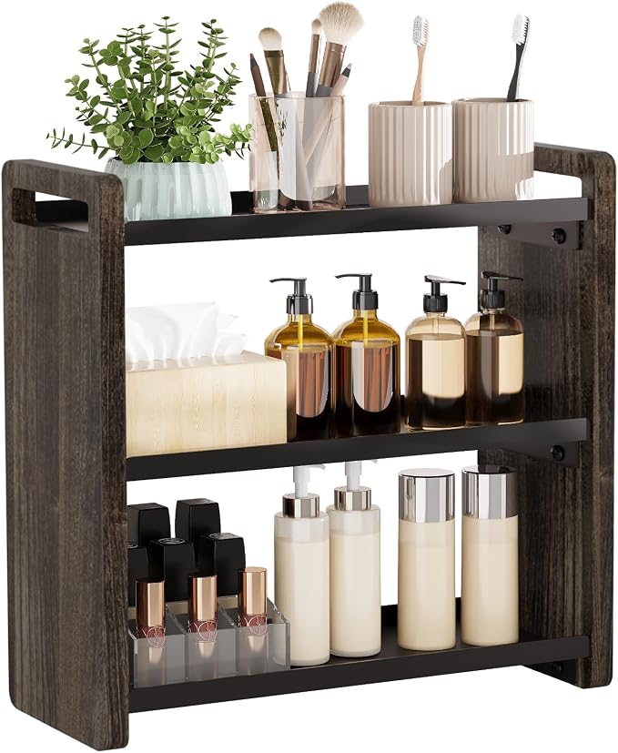 Bathroom Counter Organizer, Bathroom Sink Organizer, Vanity Shelf | Bathroom Organizers and Storage, Bathroom Countertop Organizer, Counter Shelf, Cologne Stand, Perfume Stand, Bathroom Decor