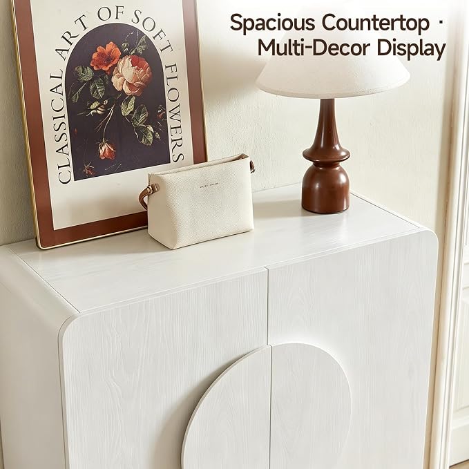 Shoe Storage Cabinet with Doors, Large Shoe Cabinet Storage for Entryway, Wooden 6 Tier Shoe Organizer Cabinets with Adjustable Shelves for Entrance Hallway Living Room Foyer (White)