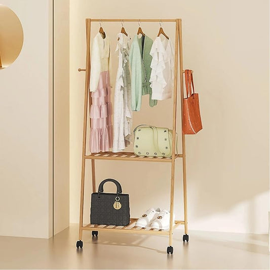 VECELO Coat Rack Freestanding, Entryway Hanger Stand, Umbrella Holder, Hall Tree With Hooks, Floor Standing Tree Stand,Oak