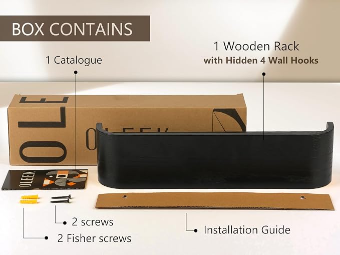 wall Coat Rack - wall Shelf with Hooks - entryway Hooks - entryway Shelf - Modern Coat Rack - Wooden Coat Rack wall Mount for Home Decor - Wooden Mount for Home Decor - Coat Hanger Wall Mount