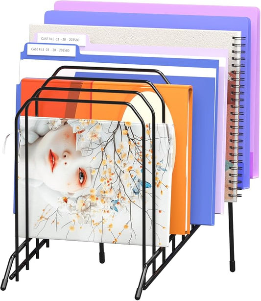 Gawerk Incline Desk Magazine Folder Holder File Organizer with 8-Section