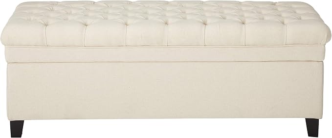Christopher Knight Home Juliana Fabric Storage Ottoman, Beige