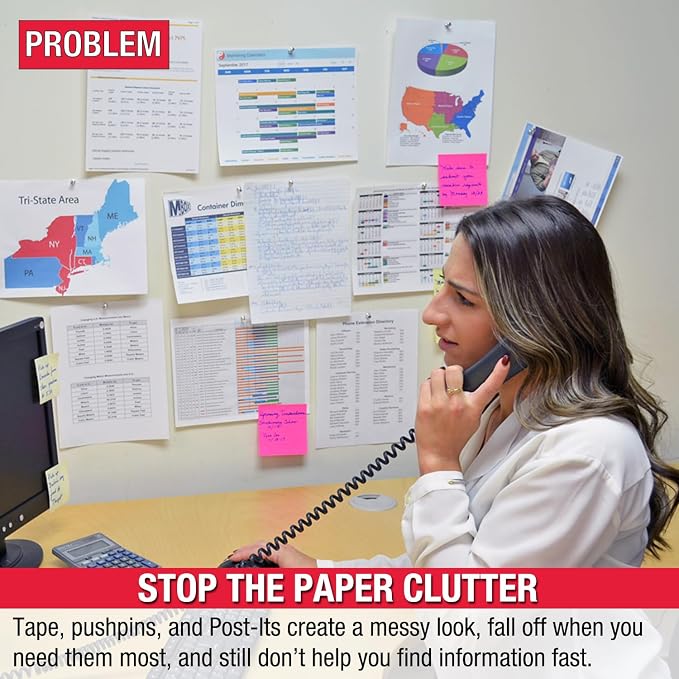 Ultimate Office Round Base 10-Pocket Desk Reference Organizer, Color Pkts | Functional Supply Storage PLUS Fast Access to 20 Letter Size Sheets. Filp and Find Your Most Important Documents in Seconds.