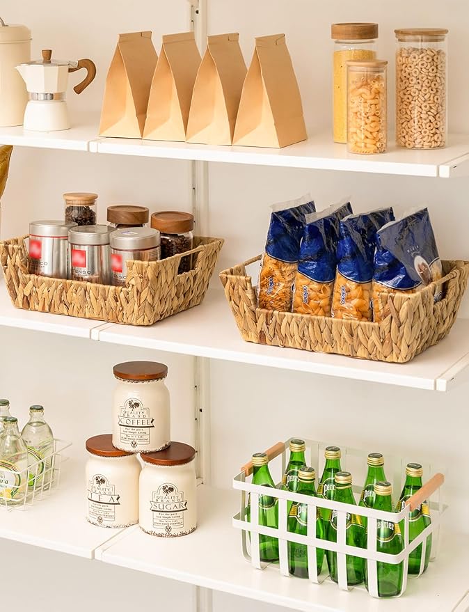 Storageworks Pantry Baskets For Organizing, Storage Baskets, Water Hyacinth