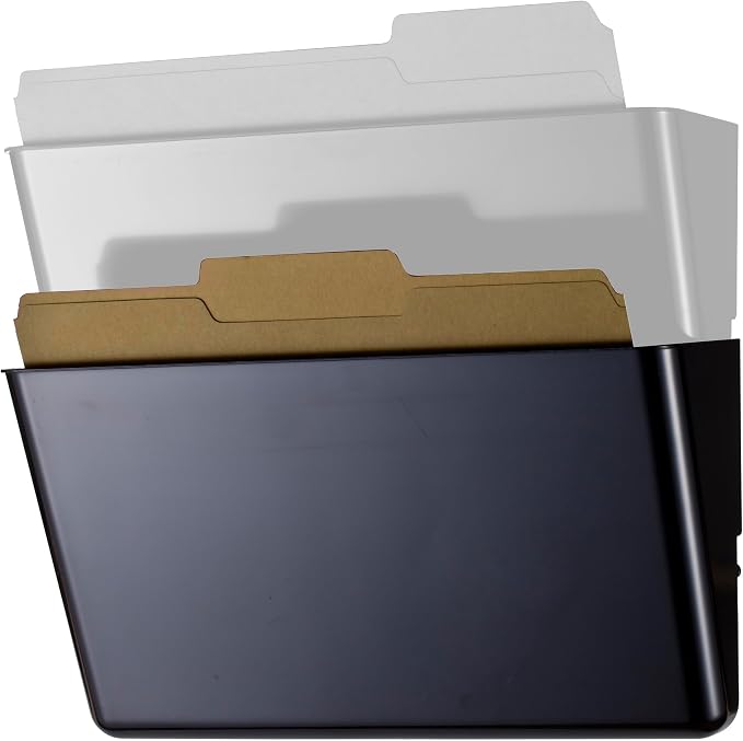 Officemate Wall File Letter Size, Black (21432)