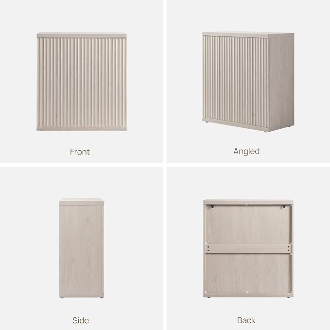 SICOTAS Buffet Cabinet with Storage Sideboard Cabinet with Doors & Shelves | Accent Sideboard Modern Credenza Fluted Storage Cabinet Mid Century Media Console for Living Room Kitchen Dining Hallway