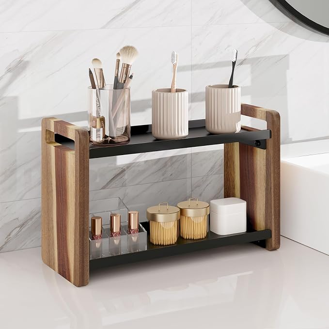 Bathroom Counter Organizer, Bathroom Sink Organizer, Vanity Shelf | Bathroom Organizers and Storage, Bathroom Countertop Organizer, Counter Shelf, Cologne Stand, Perfume Stand, Bathroom Decor