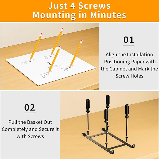 RCHYFEED 2 Tier Pull Out Spice Rack Organizer for Cabinet,11.5"Wx10.5Dx9.5H | Height Adjustable Spice Organization for Cabinet Metal Slide Out Spice Rack Heavy Duty Vertical Spice Rack for Cabinet,Pantry