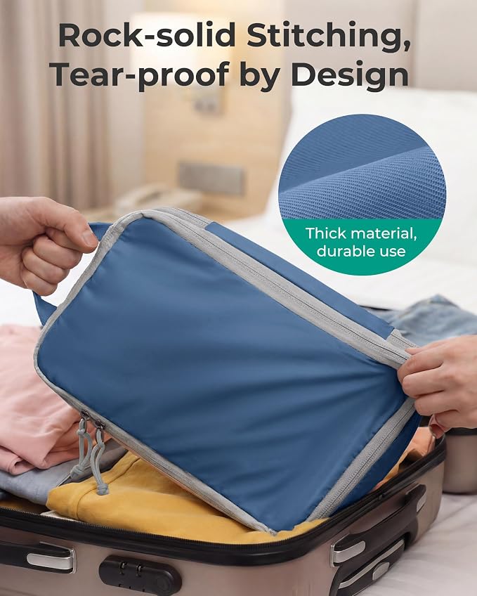 BAGSMART Compression Packing Cubes for Travel Essentials | 14 Set /6 Set /4 Set/2 Set, Lightweight, Durable