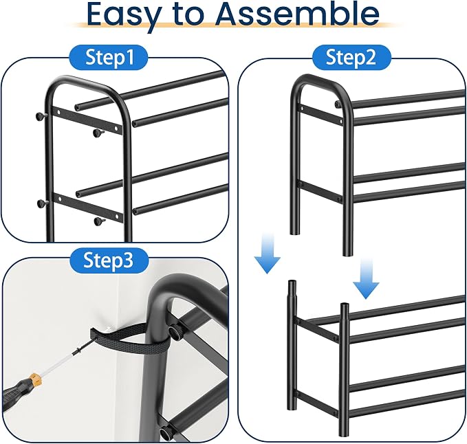 ENJOYBASICS Expandable Shoe Rack, 32.4'' Wide - 10 Tier Adjustable Shoe Organizer Shelf for Closet, 40 Pairs Black Metal Free Standing Shoe Rack Storage for Garage, Entryway