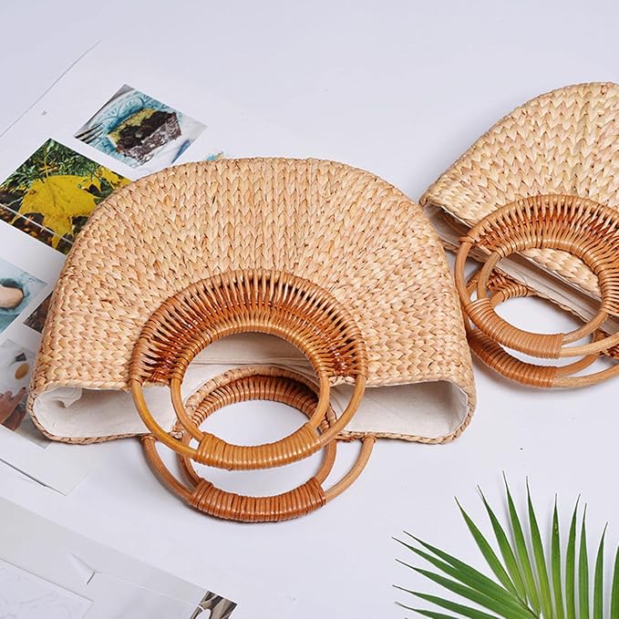 Rustic Handmade Rattan Storage Basket Wedding Flower Wicker Plant Holder S, Brown1, S